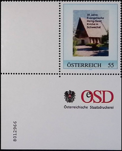8012966 - PM mit Bogennummer - 35 Jahre Evangelische Heilig-Geist-Kirche in Schwechat